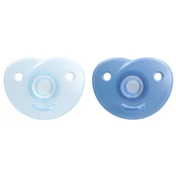 Philips Avent Soothie szilikon cumi szilikon pajzzsal, 0-6 hónap, 2 darabos csomag