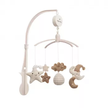 Baby's Only zenélő mobil 0+ Heaven Clay / Warm Linen