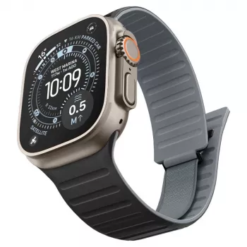 Spigen Athlex Air M szíj Apple Watch 44/45/46/49mm – fekete/szürke