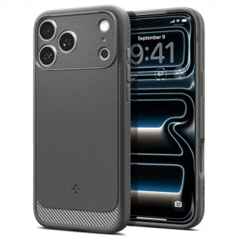 Spigen Rugged Armor Mag MagSafe tok iPhone 17 Pro / 18 Pro készülékhez - szürke
