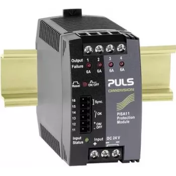 PULS DIMENSION PISA11.406 4 csatornás elektronikus védőkapcsoló modul 24V DC 4x6A