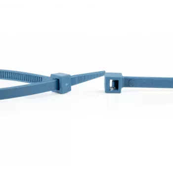 WKK 150226671 Metal Detectable Cable Tie 370 x 4.8 mm Blue (100 Pack)