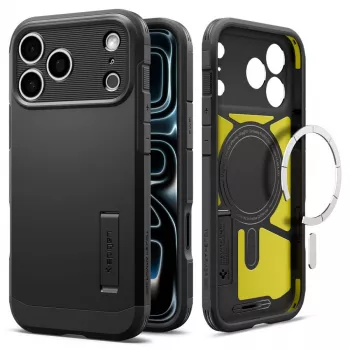 Spigen Tough Armor T MagSafe tok iPhone 18 Pro / 17 Pro készülékhez – fekete