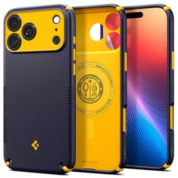 Spigen Nano Pop Hybrid MagSafe tok iPhone 17 Pro / 18 Pro készülékhez – Navy Blue
