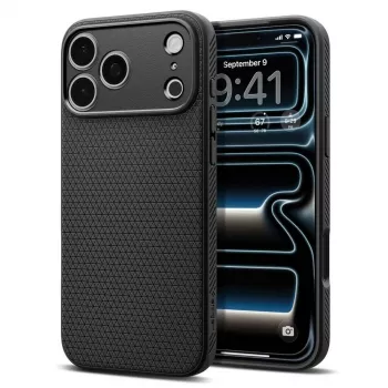 Spigen Liquid Air tok iPhone 18 Pro Max / 17 Pro Max készülékhez – matt fekete
