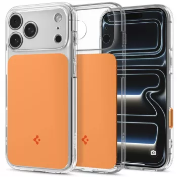 Spigen Ultra Hybrid T Mag MagSafe tok iPhone 17 Pro Max / 18 Pro Max készülékhez – fényes narancssárga