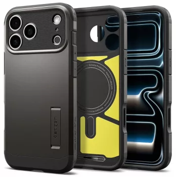 Spigen Tough Armor T MAG MagSafe tok iPhone 18 Pro Max / 17 Pro Max készülékhez – Gunmetal