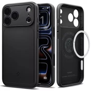 Spigen Thin Fit MagSafe tok iPhone 18 Pro / 17 Pro készülékhez – fekete