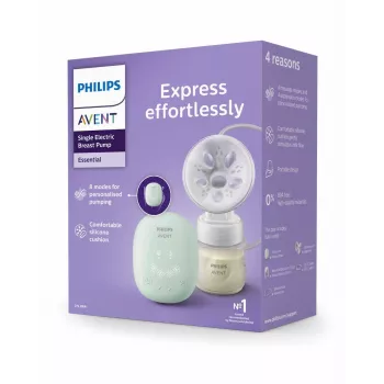 Philips Avent egyes elektromos mellszívó 125 ml-es üveggel