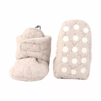Lodger Slipper Folklore Fleece babacipő Birch 6-12 hónap