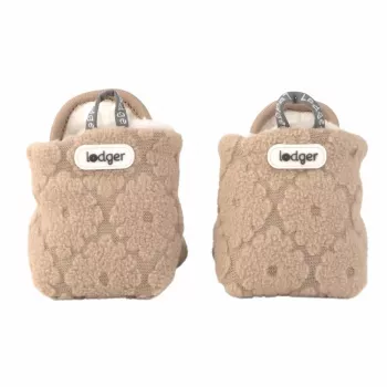 Lodger Slipper Folklore Fleece bébi cipő, bézs, 12-18 hónap