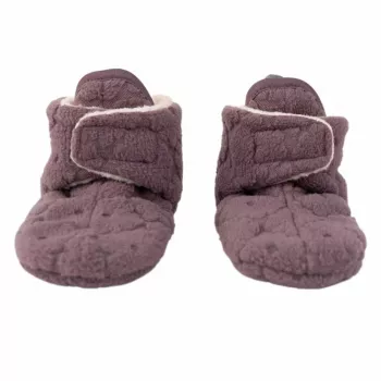 Lodger Slipper Folklore Fleece bébi cipő, mauve, 6-12 hónap