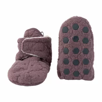 Lodger Slipper Folklore Fleece bébi cipő, mauve, 6-12 hónap