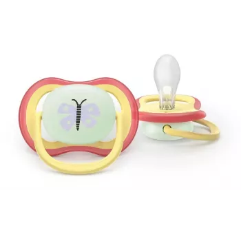Philips AVENT Ultra Air Night cumi 0-6 hónap, 2 darabos csomag, sötétben világító