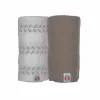 Lodger Swaddler Solid Matcha pamut muszlin pólya, Birch/Buffalo, 110x110 cm, 2 darabos csomag