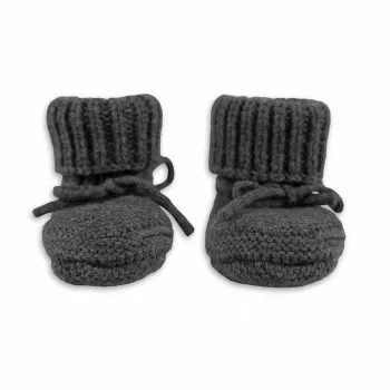 Lodger Slipper Merino Wool bébi papucs, pigeon, 0-6 hónap