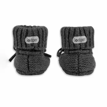 Lodger Slipper Merino Wool bébi papucs, pigeon, 0-6 hónap