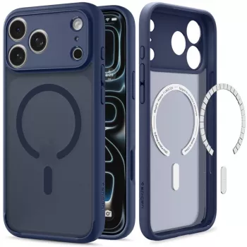 Spigen Ultra Hybrid MagSafe tok iPhone 17 Pro / 18 Pro – Frost Deep Blue