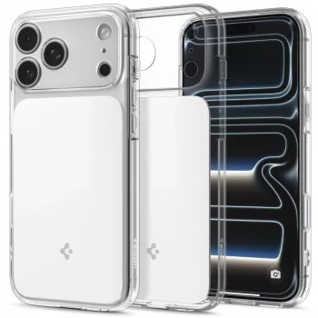 Spigen Ultra Hybrid T MagSafe tok iPhone 17 Pro / 18 Pro készülékhez - Glossy White