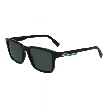 Lacoste férfi L997S-1 téglalap alakú napszemüveg, fekete/szürke, 54mm