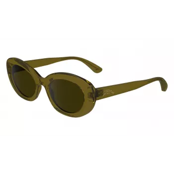 Longchamp LO756S Women's Square Sunglasses, Havana Frame, Brown Gradient Lens, 50/21/140 mm LO756S5021200