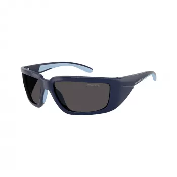 Arnette AN4355-275987 férfi téglalap alakú napszemüveg, matt fekete keret, szürke lencse, 62-16-125 mm