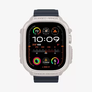 Spigen Rugged Armor tok Apple Watch Ultra 1/2/3 (49mm) - Dune Beige