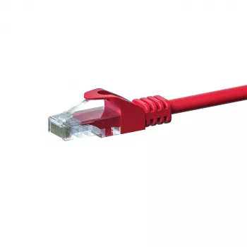 DSIT CAT 5e U/UTP hálózati kábel, 0,25 m, piros, CCA, RJ45 DC-C55-002