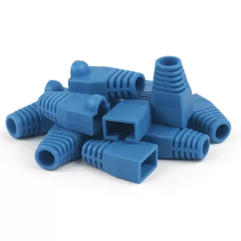 DSIT DANICOM RJ45 kábelvédő kék nagy - 10 darab DC-RJ45-BOOT-L-BLUE-10PCE
