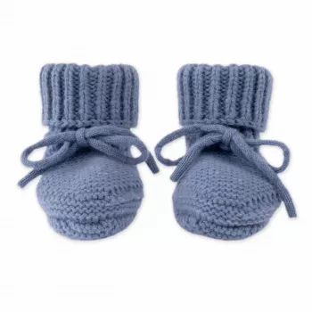Lodger Slipper merinó gyapjú baba papucs, Storm, 0-6 hónap