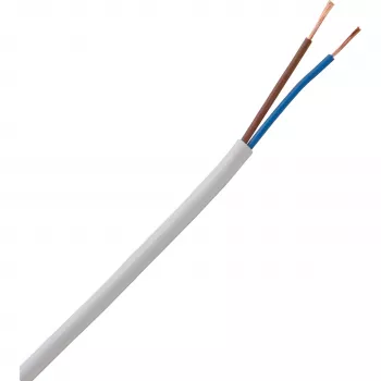 HEINRICH KOPP H03VV-F 2 x 0,75 mm² fehér rugalmas PVC-kábel 10 m 151510843