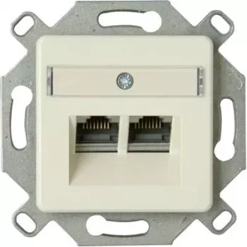 HEINRICH KOPP Cat.6a árnyékolt RJ45 hálózati aljzat-betét, alumínium, 1-port, LSA 920100004