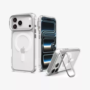 SPIGEN Ultra Hybrid Optik S MagSafe tok iPhone 17 Pro Max / 18 Pro Max – átlátszó/ezüst