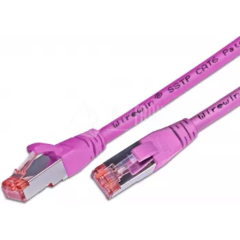 Wirewin S/FTP CAT6 0,75m hálózati kábel, rózsaszín (PKW-PIMF-KAT6 0.75 MG)
