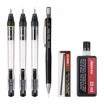 ARISTO mg1 pro College tusfilctoll-készlet, 3 toll 0,35 / 0,50 / 0,70 mm, 6 részes (AR64311)
