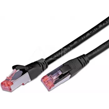 Wirewin Cat6 S/FTP PIMF patch kábel, LSOH, fekete, RJ45 PKW-PIMF-KAT6 2.0 SW