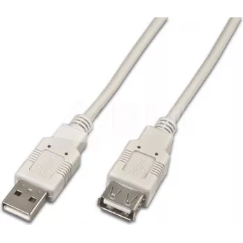 Wirewin USB A-A MF 0.5 GR USB 2.0 hosszabbító kábel, 0,5 m, szürke