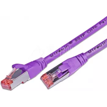 Wirewin Cat6 S/FTP LSOH patch kábel, RJ45, 20 m, lila PKW-PIMF-KAT6 20.0 VT