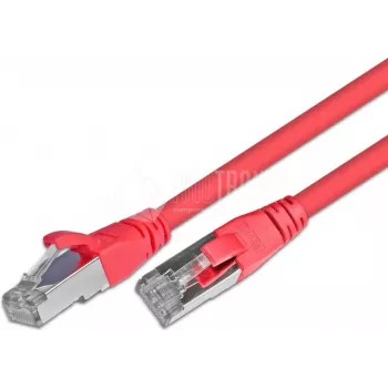 Wirewin Cat5e F/UTP hálózati patch kábel, RJ45, piros, 0,25 m PKW-STP-K5E 0.25 RT