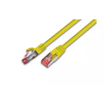 Wirewin KAT6A HQ patch kábel, S/FTP, LSOH, sárga, 10 m, RJ45 (PKW-PIMF-KAT6A 10.0 GE)