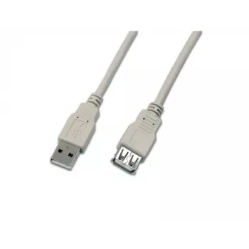 Wirewin USB 2.0 hosszabbító kábel A dugó A aljzat 5m szürke USB A-A MF 5.0 GR
