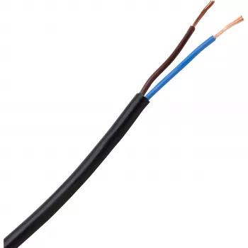 HEINRICH KOPP H03VV-F 2x0,75mm² fekete rugalmas PVC-kábel 10m 152210845