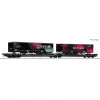Roco 6600170 DC TX Logistik Sgns lapos kocsi H0