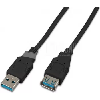 Wirewin USB 3.0 A-A MF 3.0 SW USB kábel 3 m USB 3.2 Gen 1 (3.1 Gen 1) USB A fekete