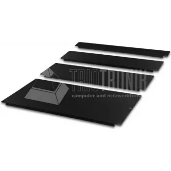 Wirewin BP 1U BL 19 inch rack kefés kábelmenedzsment panel, fekete