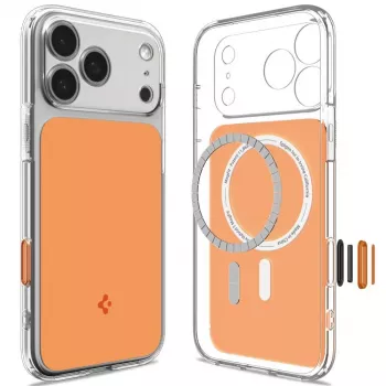 SPIGEN Ultra Hybrid T MagSafe iPhone 17 Pro / 18 Pro fényes narancssárga