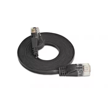 Wirewin Cat.6 Slim Ethernet patch kábel U/UTP 20m fekete PKW-SLIM-KAT6 20.0 SW