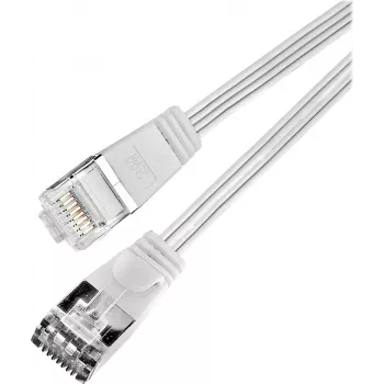 Wirewin Cat.6 SLIM patchkábel STP PIMF 0,1 m szürke PKW-STP-SLIM-KAT6 0.1