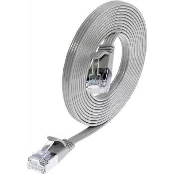 Wirewin Cat.6 SLIM patchkábel STP PIMF 0,1 m szürke PKW-STP-SLIM-KAT6 0.1