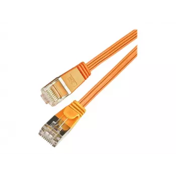 Wirewin Cat6 U/FTP Slim Ethernet patch kábel, lapos, narancssárga, 15 m PKW-STP-SLIM-KAT6 15.0 OR